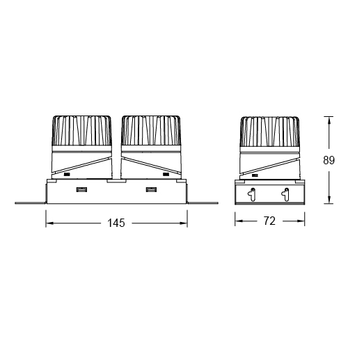 ULTRA TUNABLE Multi Square Trimless Fixed & Adj.