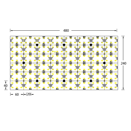LED PIXELS Tunable Group Cut White