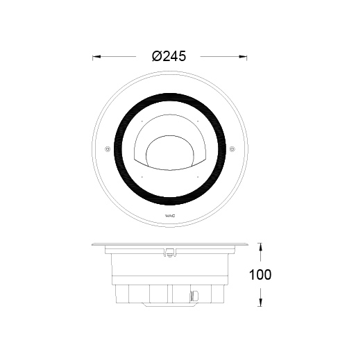 FUEGO COMPACT Wall-Washer COB 245