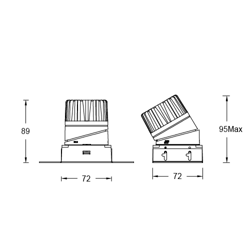 ULTRA TUNABLE Square Trimless Fixed & Adj.