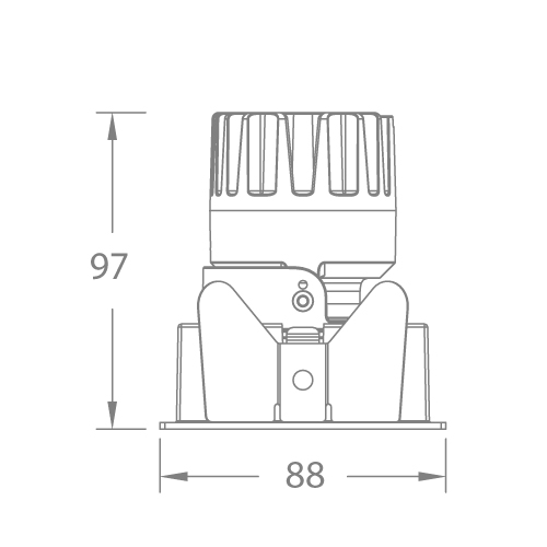 ELANA PRO Square Fixed/Adj.