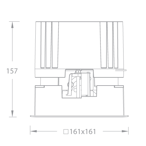 VOLTA 4/5/6" Fixed Square
