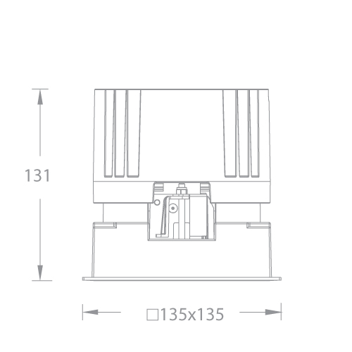 VOLTA 4/5/6" Fixed Square