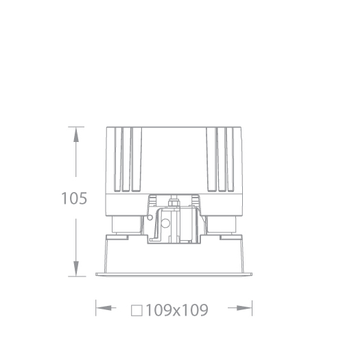 VOLTA 4/5/6" Fixed Square