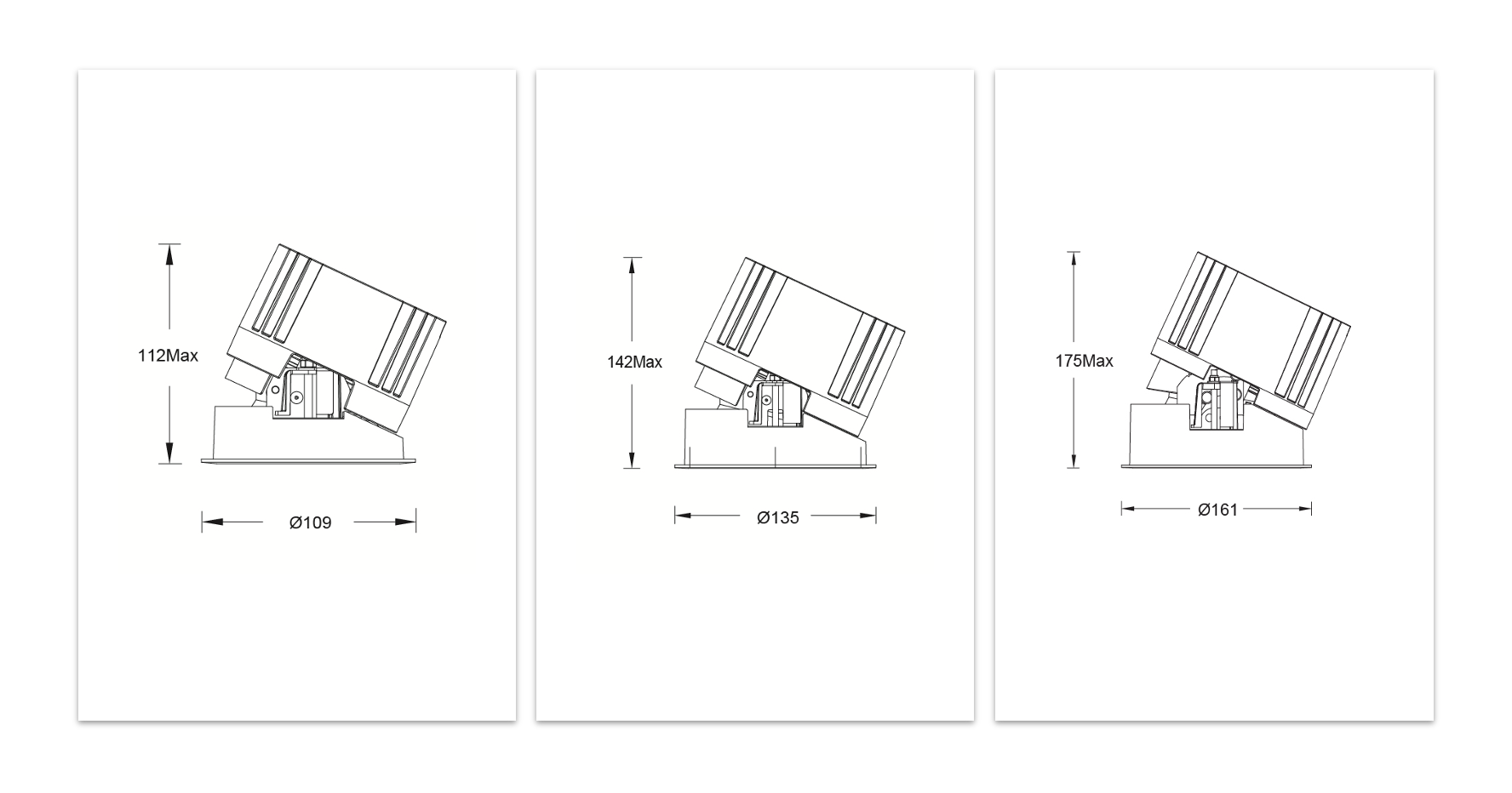 Line drawing of VOLTA adjustable series