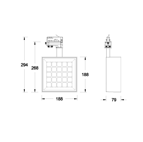 FALCON Square Large Wall-Washer