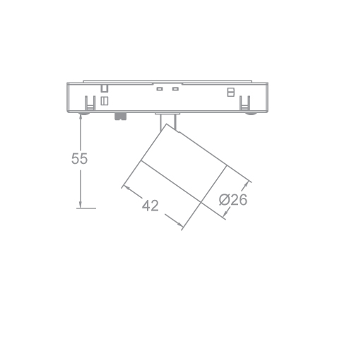 OCULARC Track Wall-Washer Single