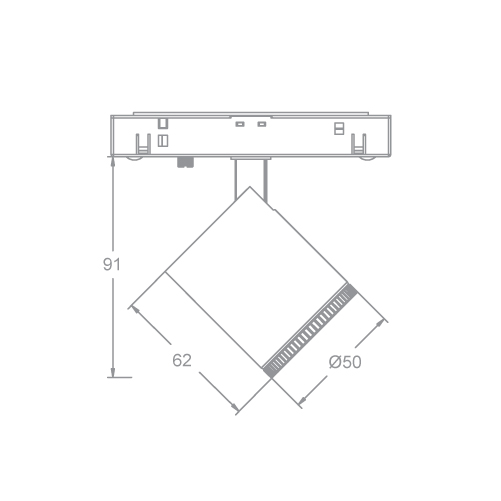 OCULARC Track Wall-Washer Single