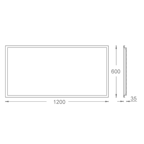 RECESSED Triangular Keel 300/1200