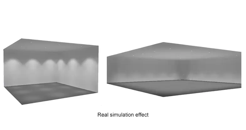 Downlight 15°, 28°, 36° beam angles available