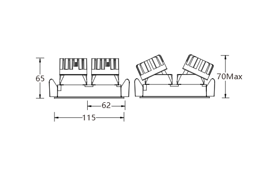ELANA PRO Recessed Narrow Modular