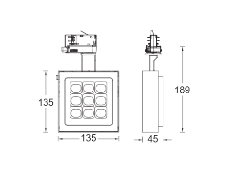 FALCON Square SUBROSA® Wall-Washer