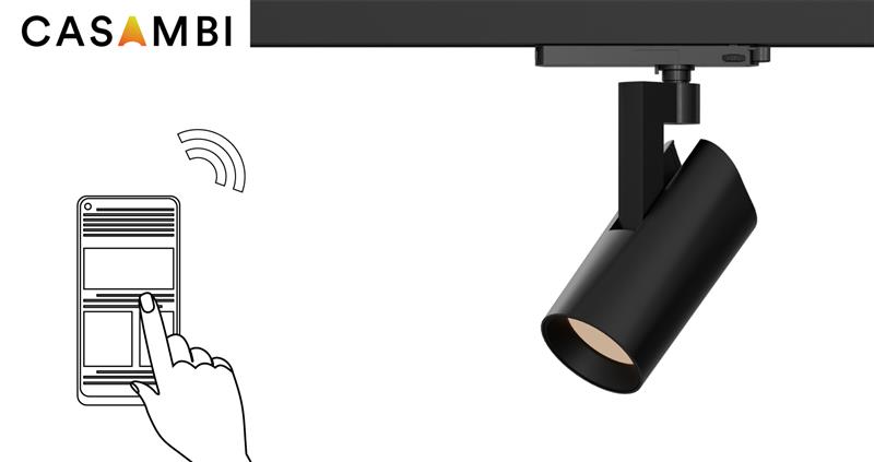 Designed for high ceiling applications, with intelligent remote control and app-based adjustment