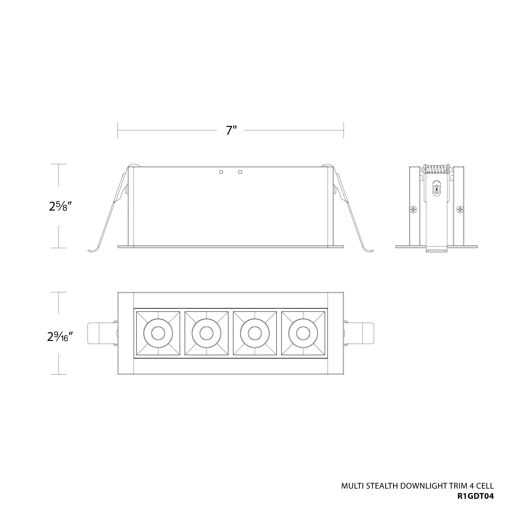 Multi Stealth Downlight Trim