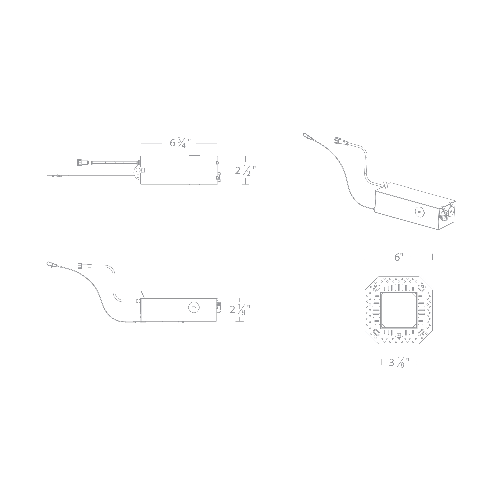 FQ 4″ Tunable White Remodel Housing Trimmed / Trimless Non-IC