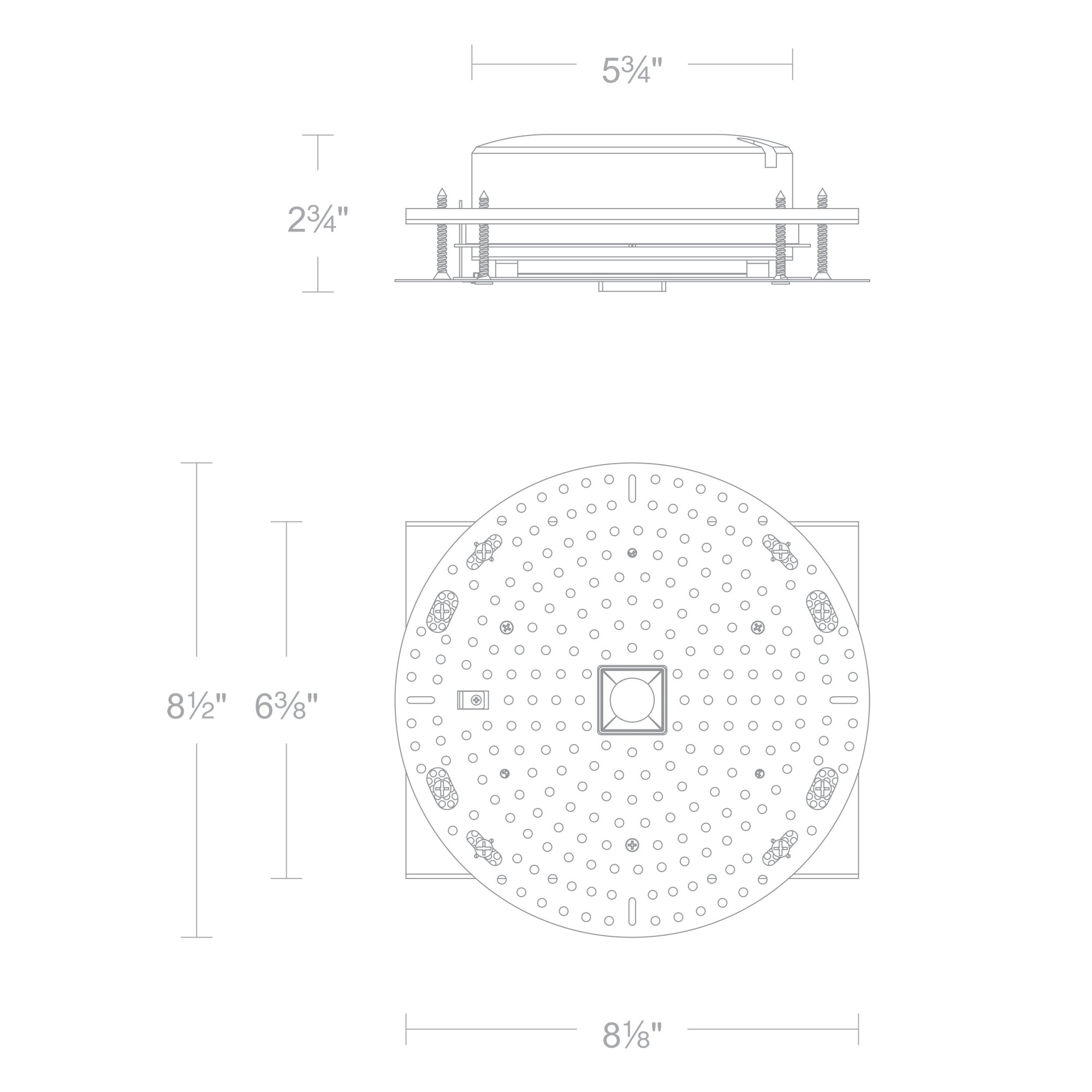 Aether Atomic Square Trimless Housing Downlight / Wall-Wash