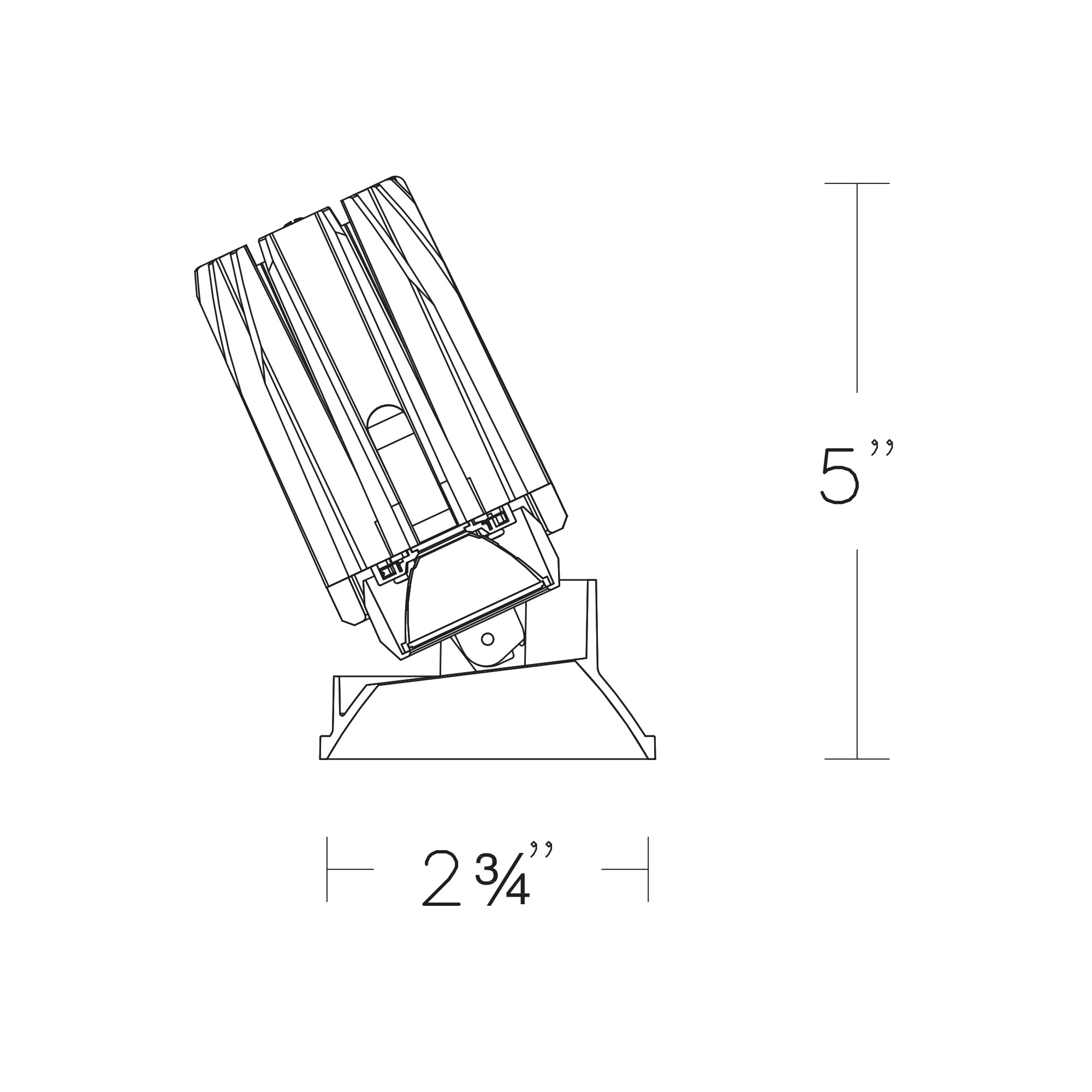 FQ 2″ Adjustable Trimless Round