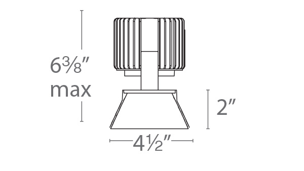Volta 4.5″ Downlight Trimless Round