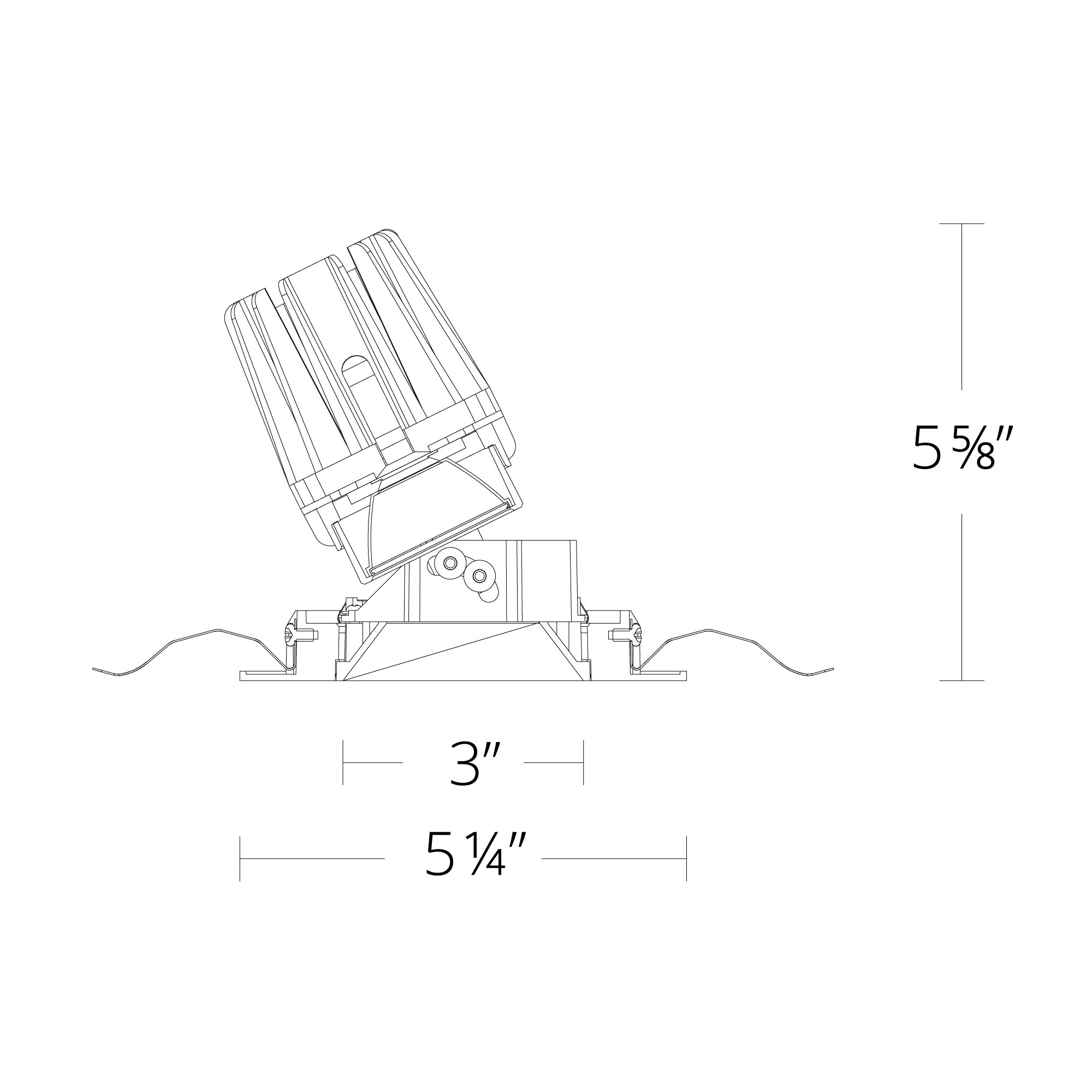 FQ 4″ Adjustable Trimmed Square