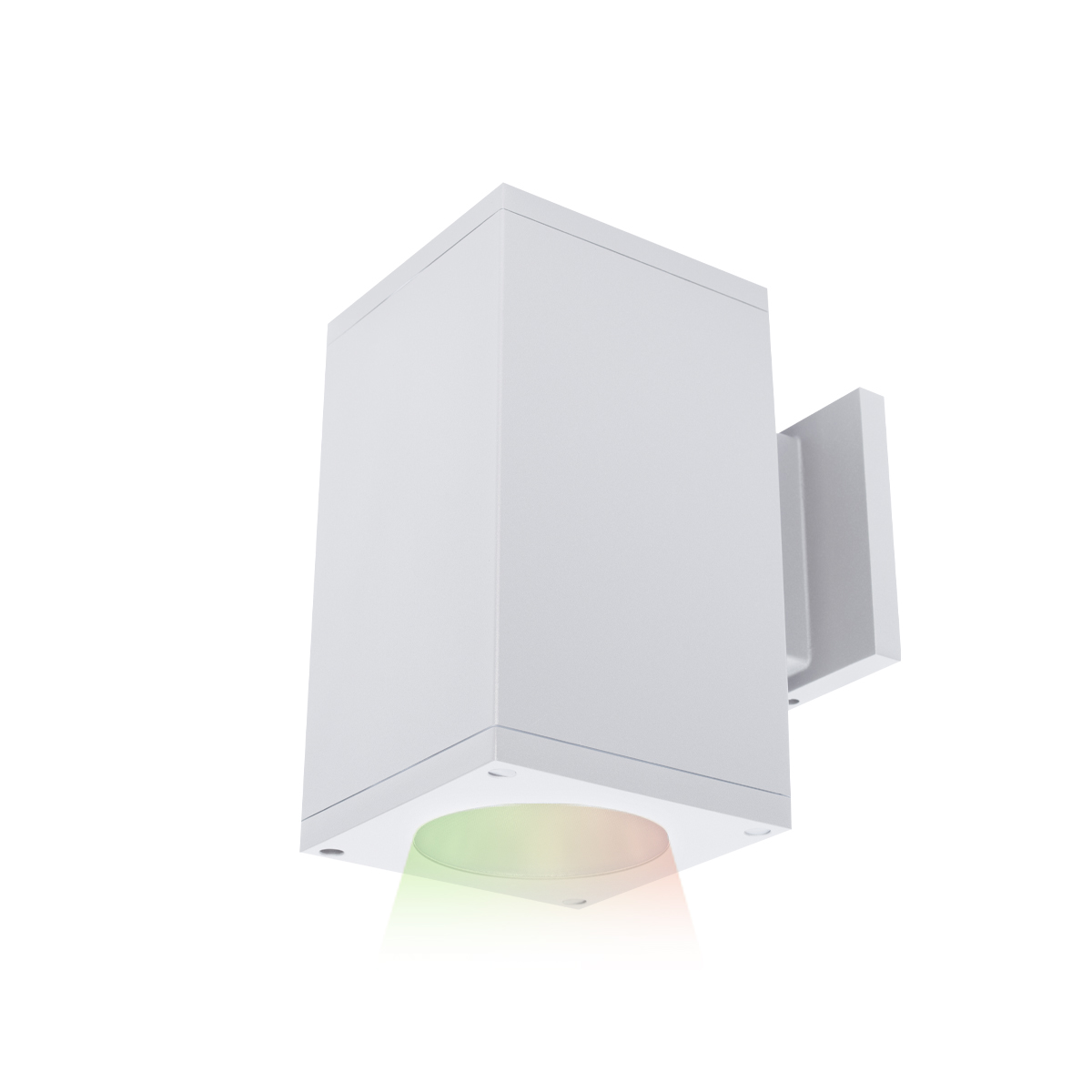 Cube Architectural 5" Color Changing Single Wall Mount