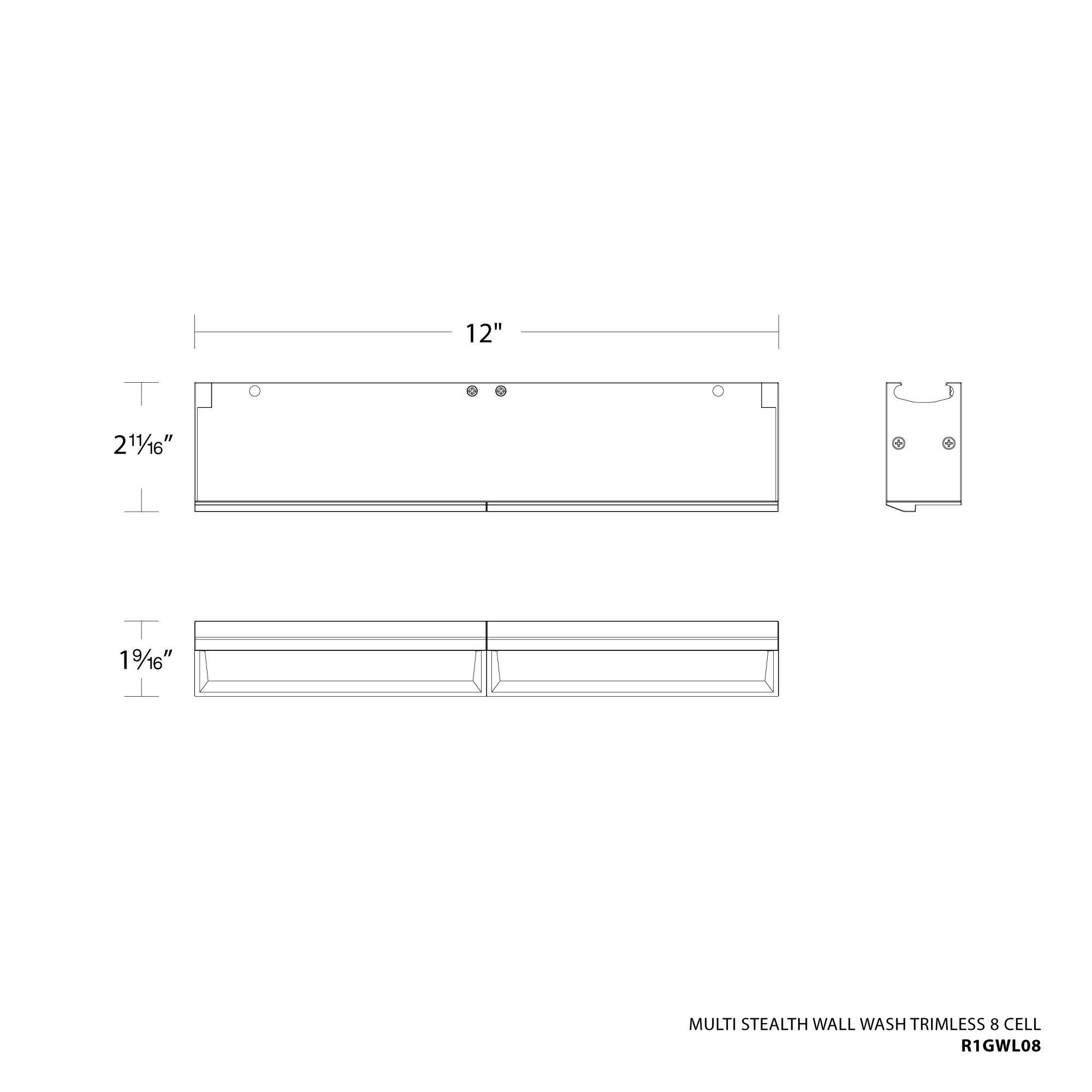 Multi Stealth Wall-Wash Trimless