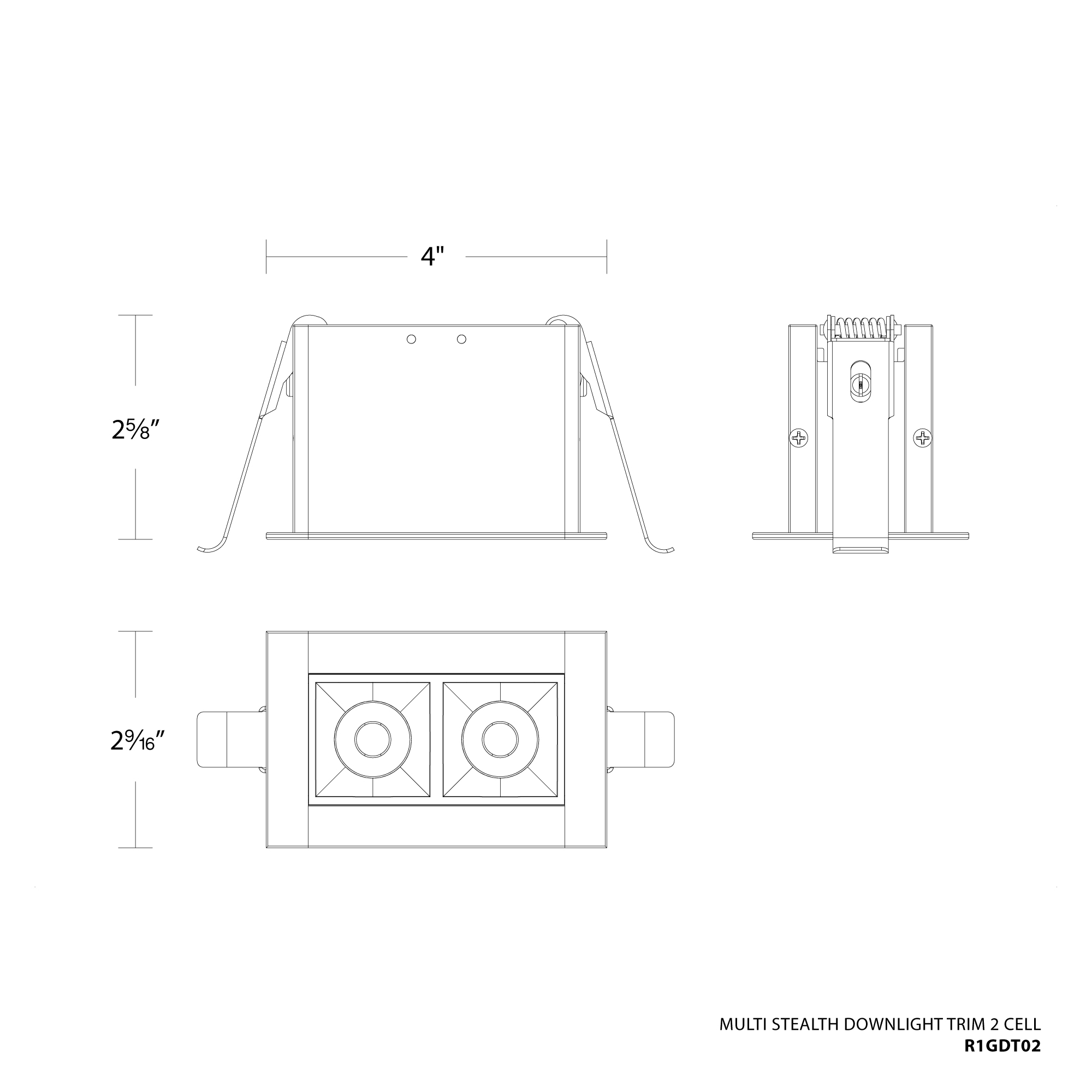 Multi Stealth Downlight Trim