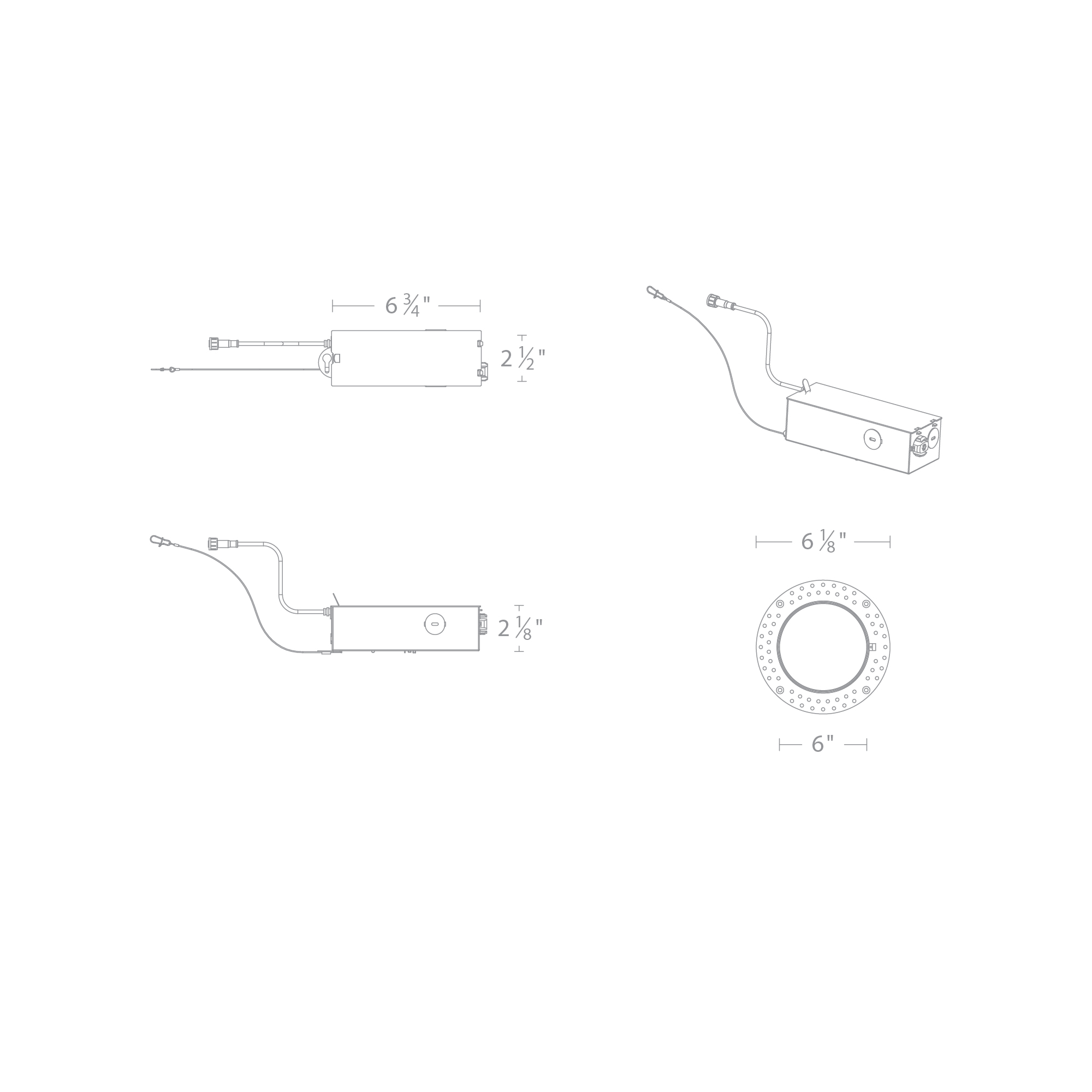 FQ 4″ Tunable White Remodel Housing Trimmed / Trimless Non-IC