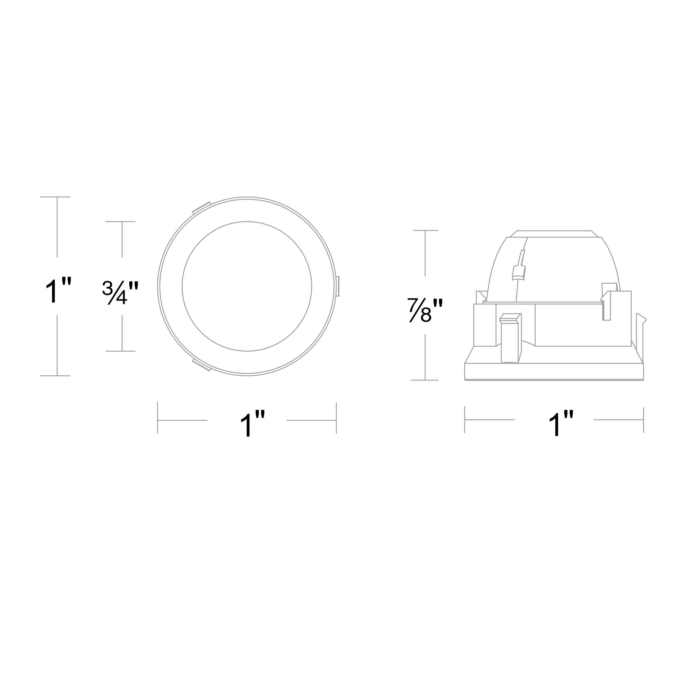 Aether Atomic Round Downlight Trimless