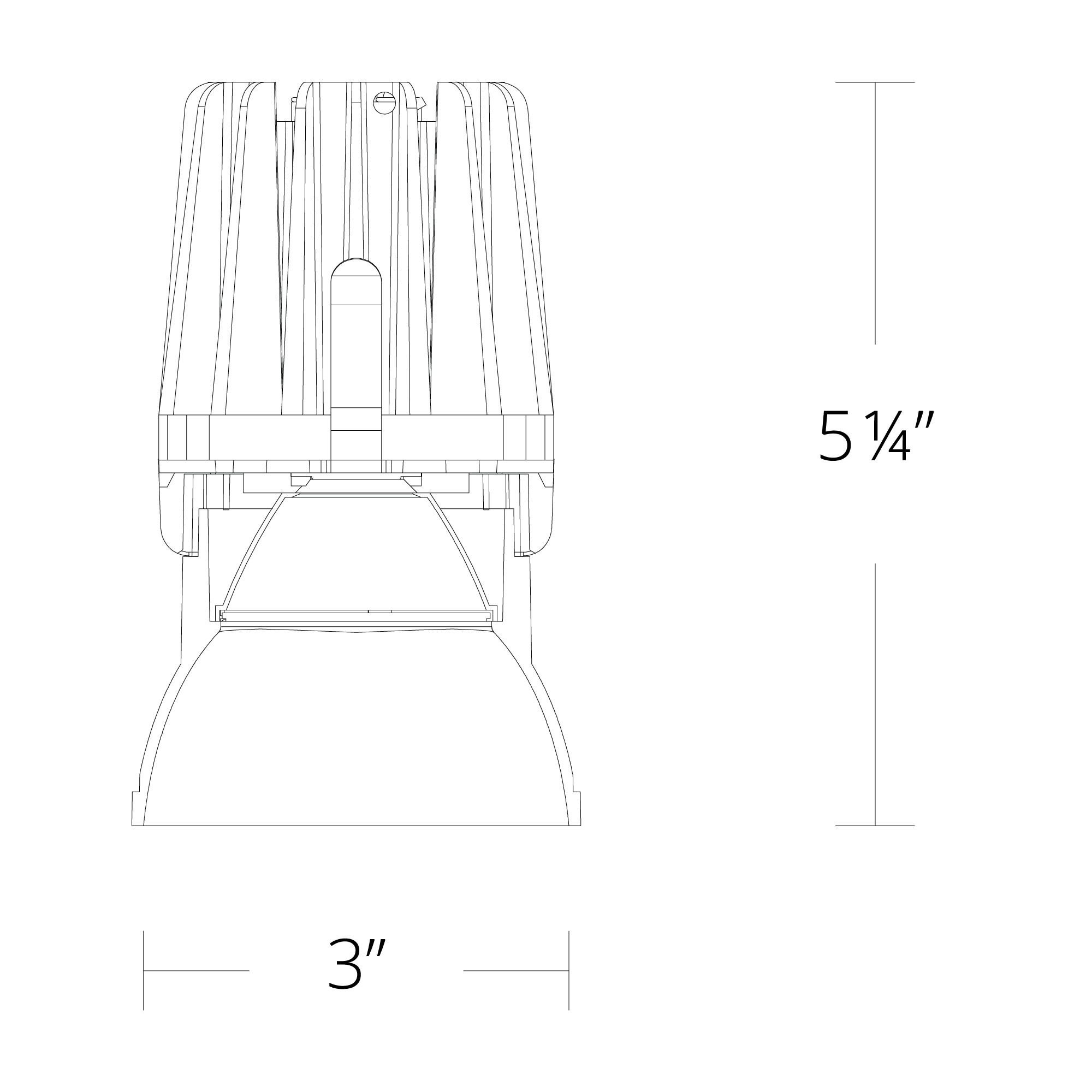 FQ 4″ RGBW Downlight Trimless Square