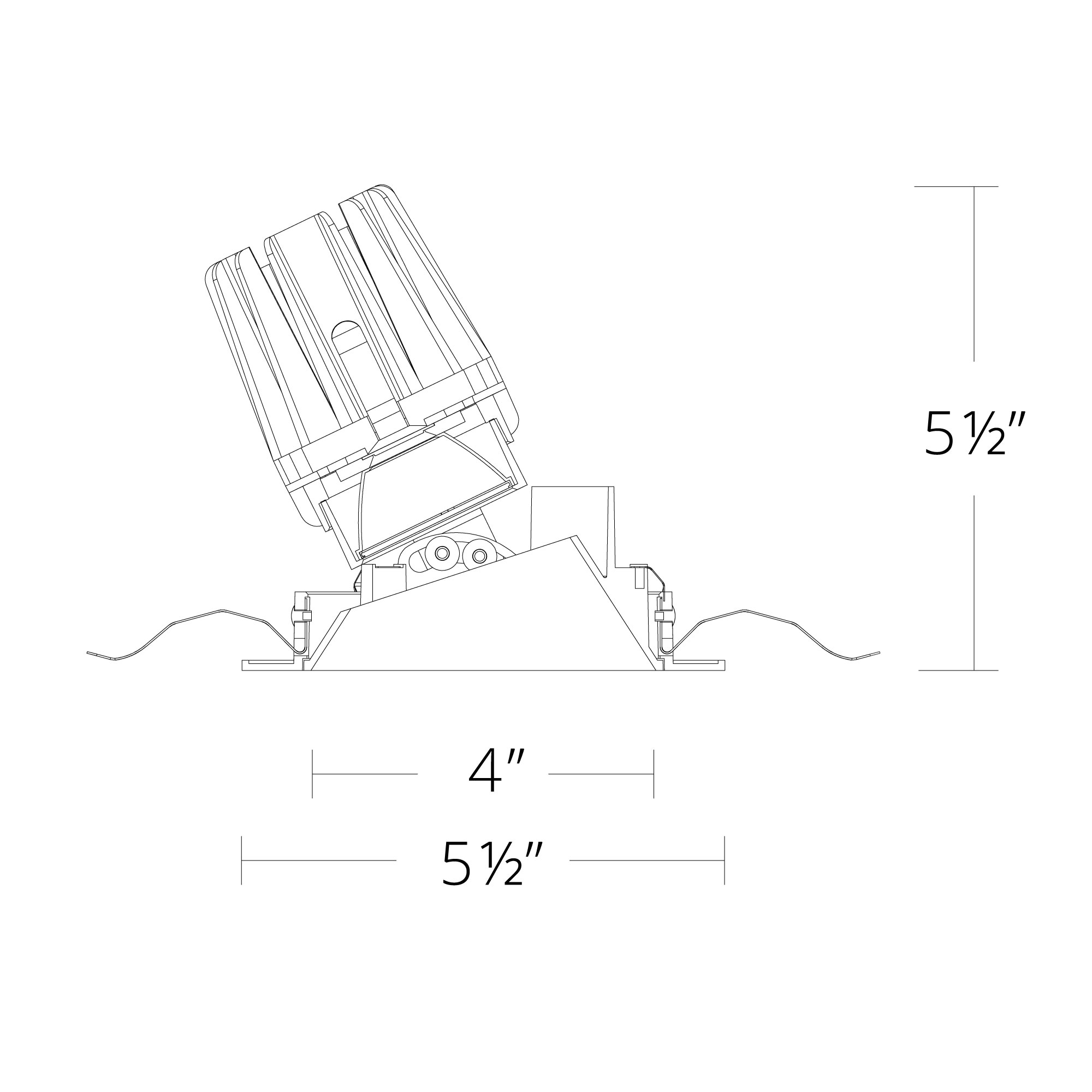 FQ 4″ Tunable White Adjustable Trimmed Round