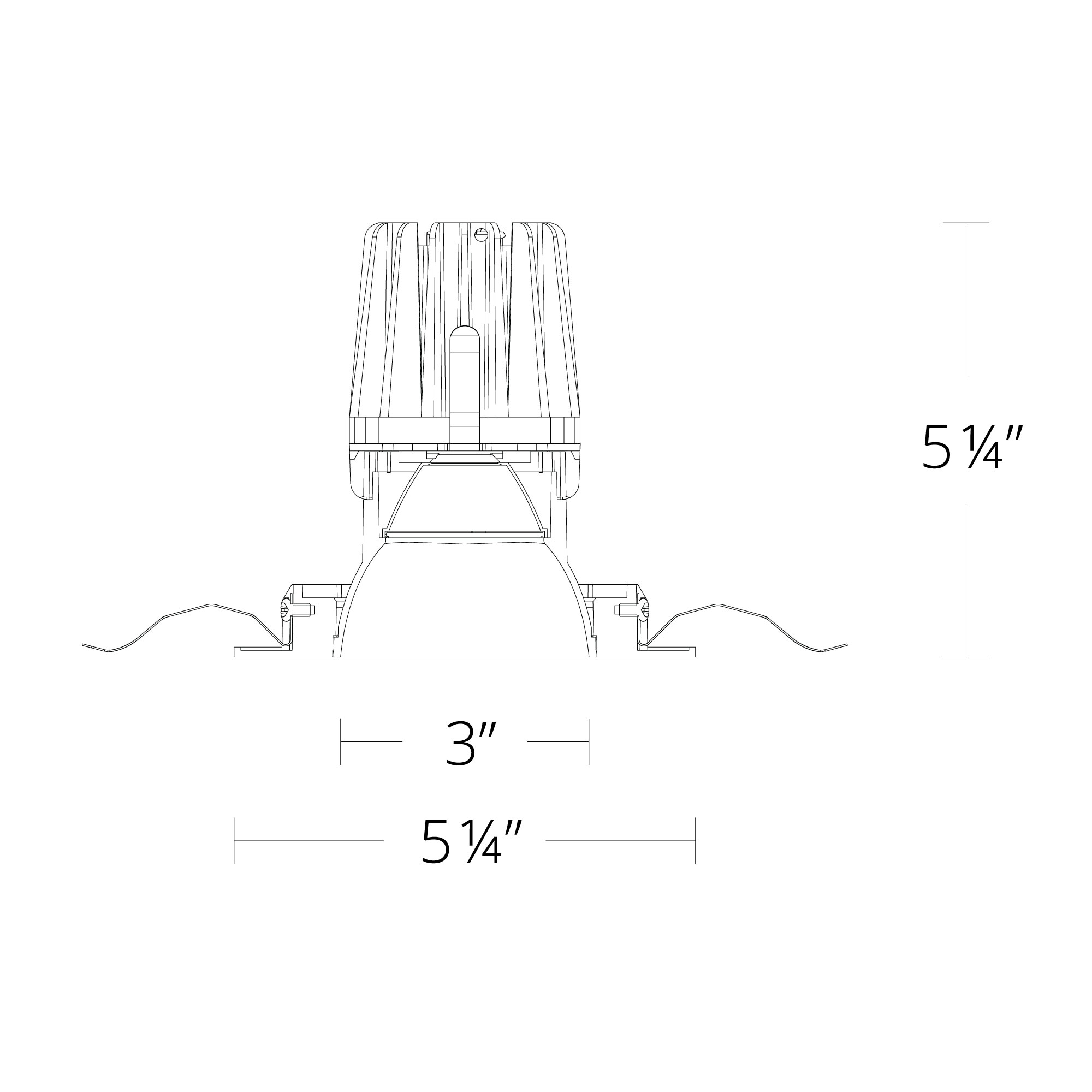 FQ 4″ Downlight Trimmed Square