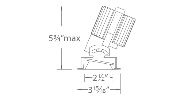 Volta 2″ Adjustable Round Trim / Invisible Trim