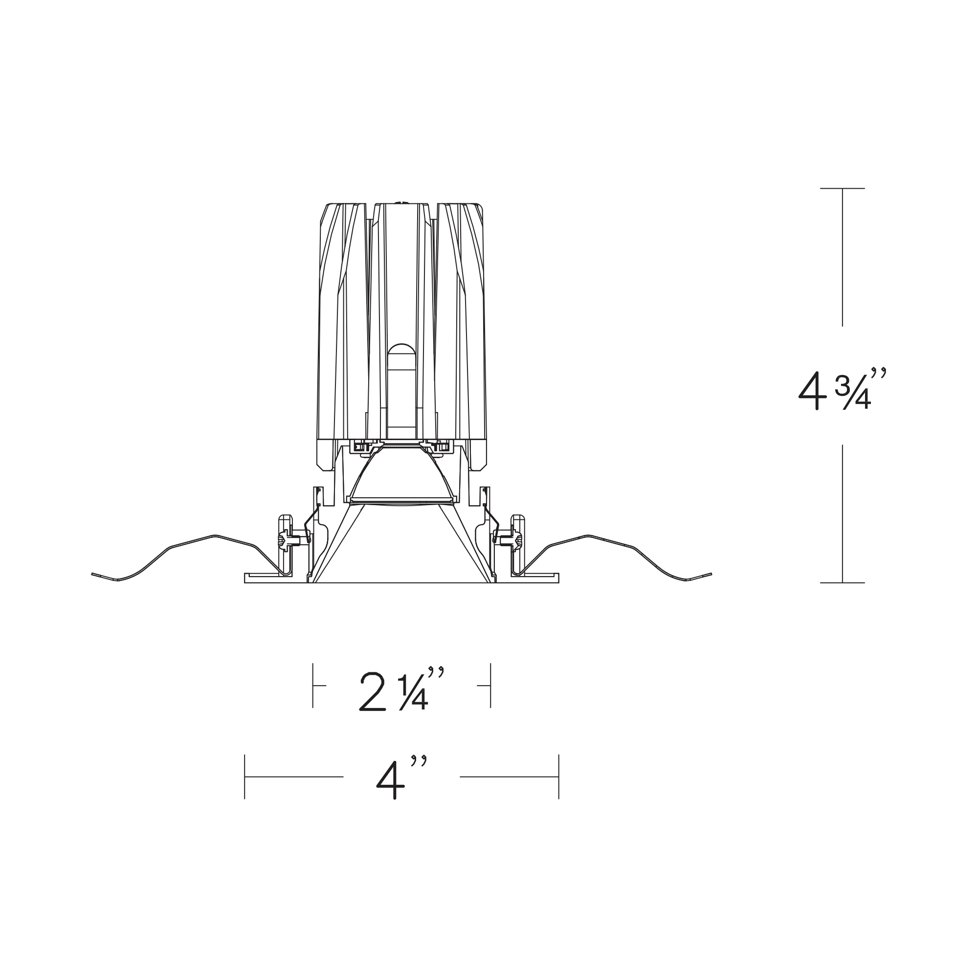 FQ 2″ Tunable White Downlight Trimmed Square