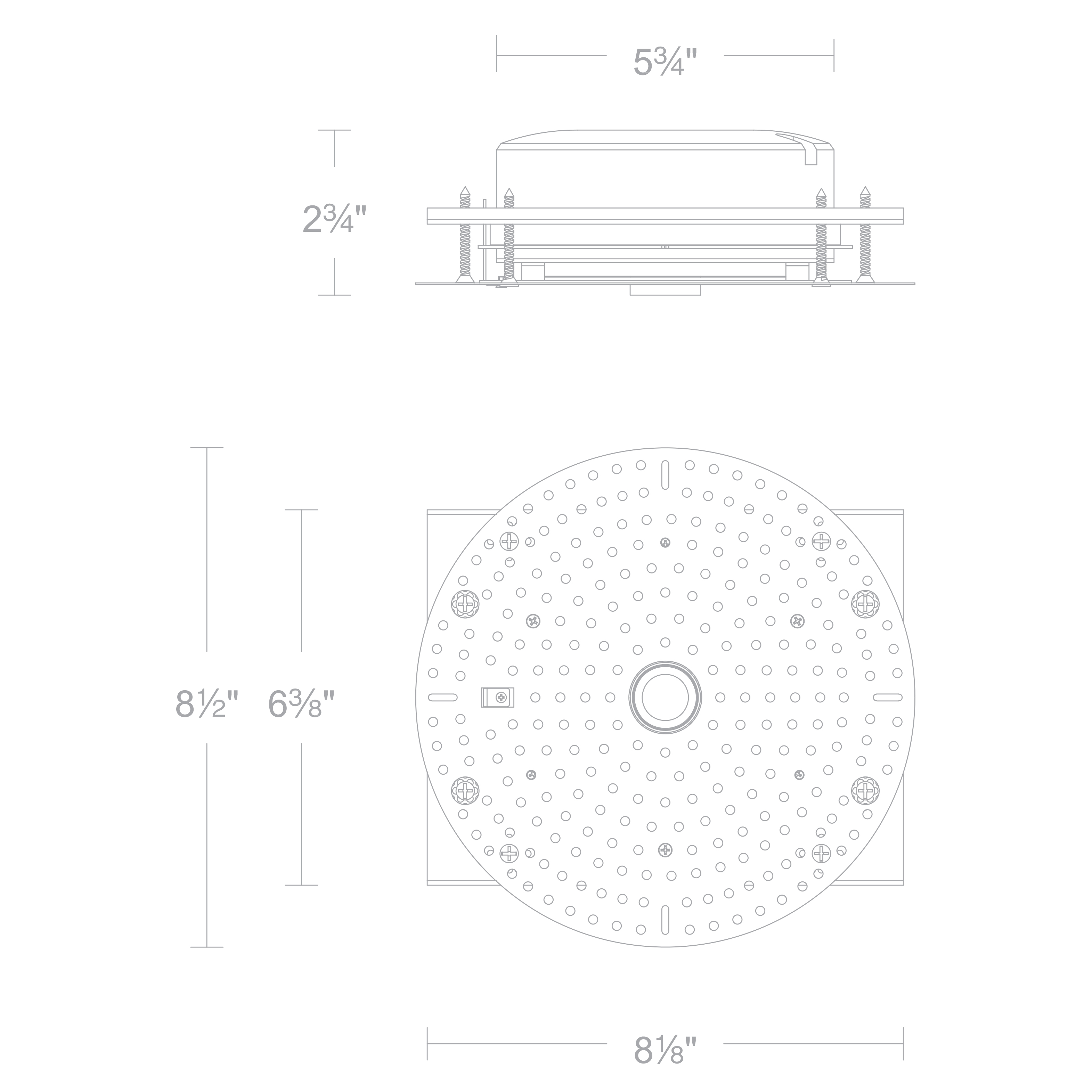 Aether Atomic Round Trimless Housing Downlight / Wall-Wash
