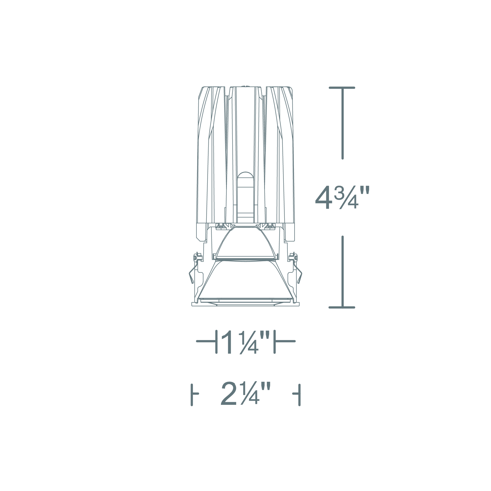 FQ 2″ Pinhole Trimless Square