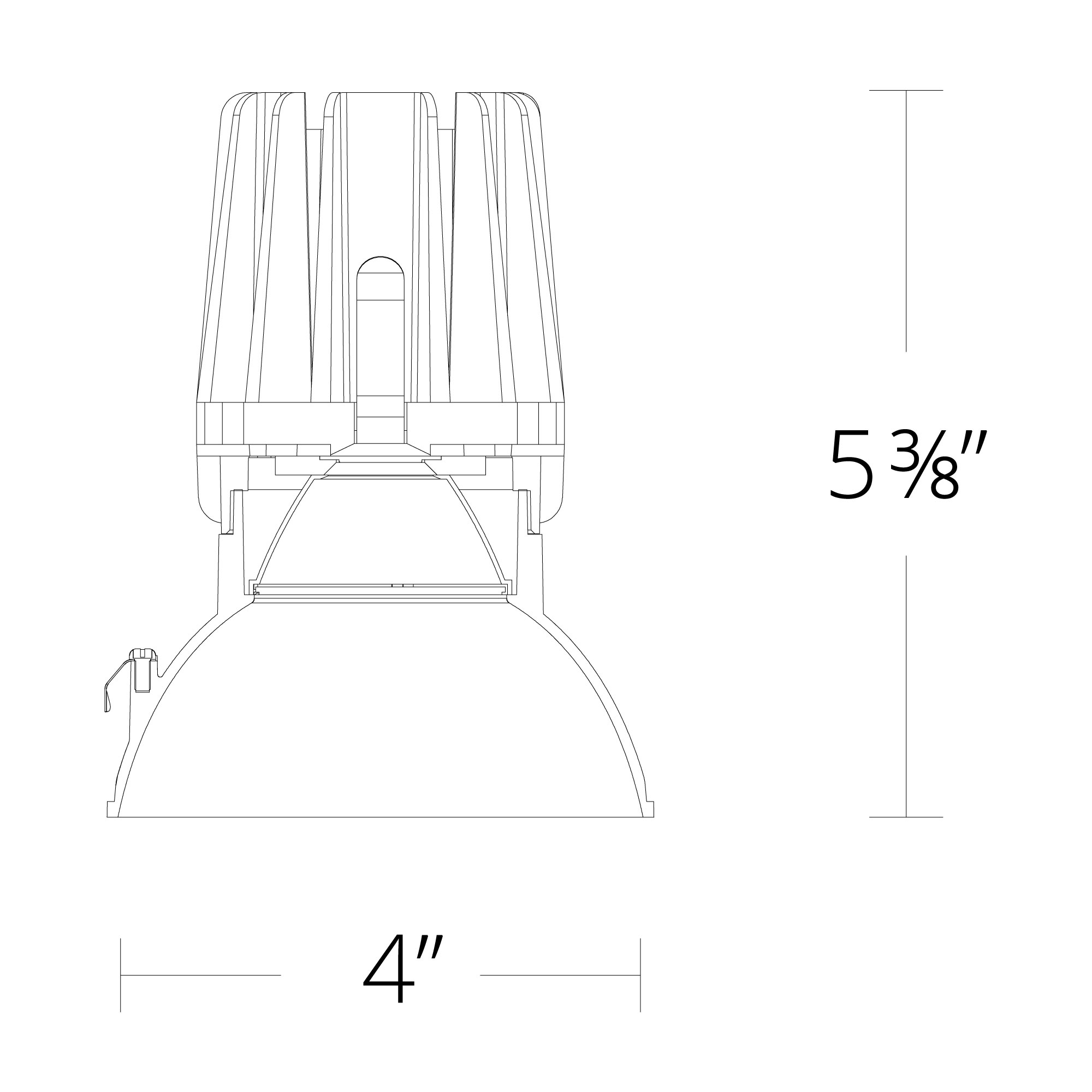 FQ 4″ Downlight Trimless Round