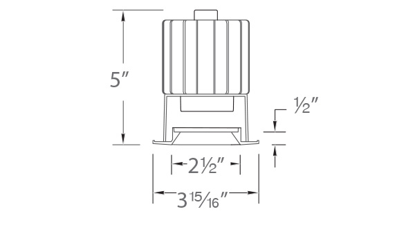 Volta 2″ Shallow Regressed Round Trim / Invisible Trim
