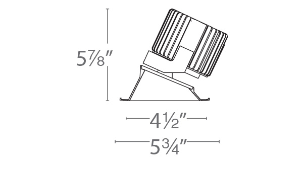 Volta 4.5″ Wall-Wash Trim Square