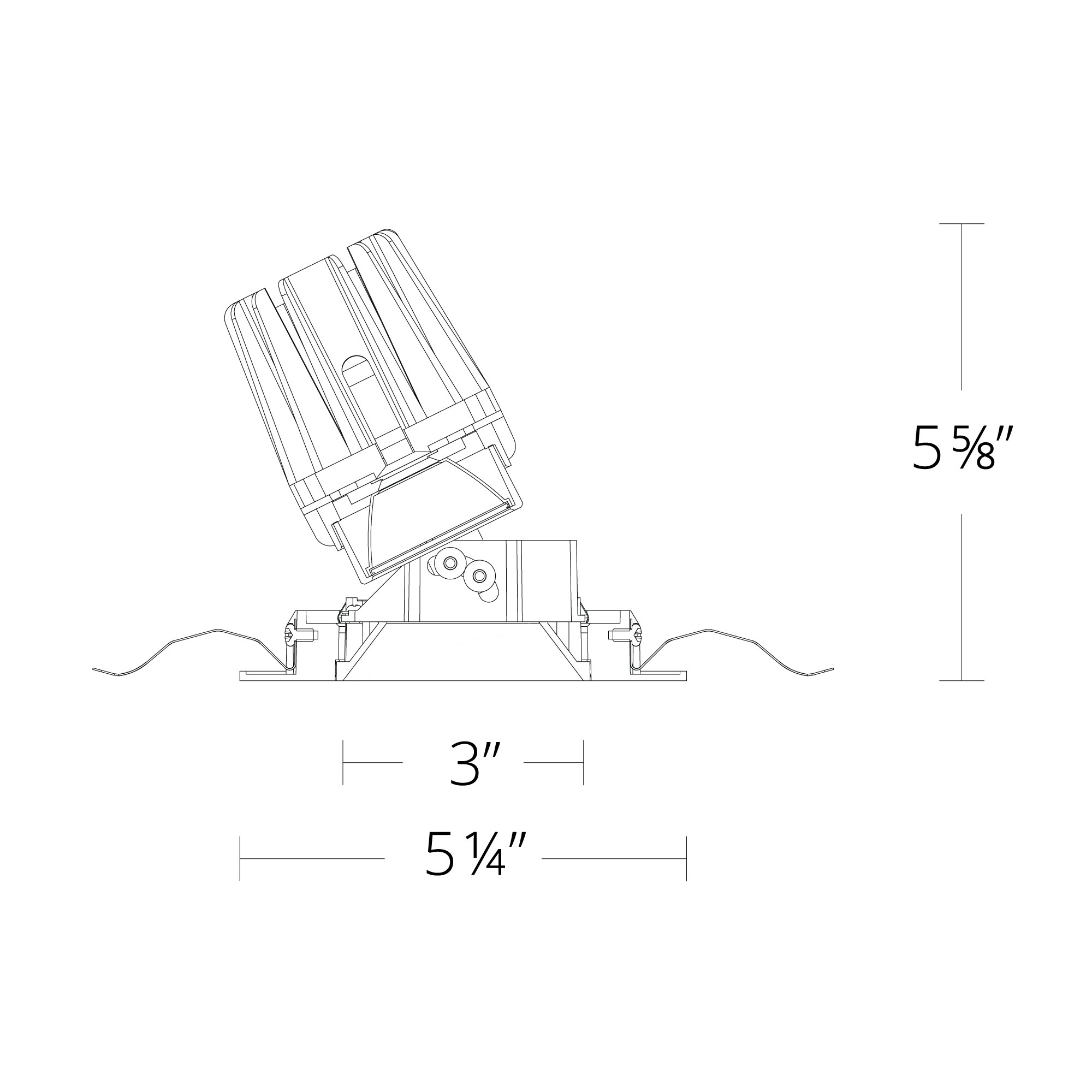 FQ 4″ Tunable White Adjustable Trimmed Square