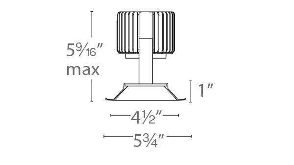 Volta 4.5″ Shallow Regressed Trim Round