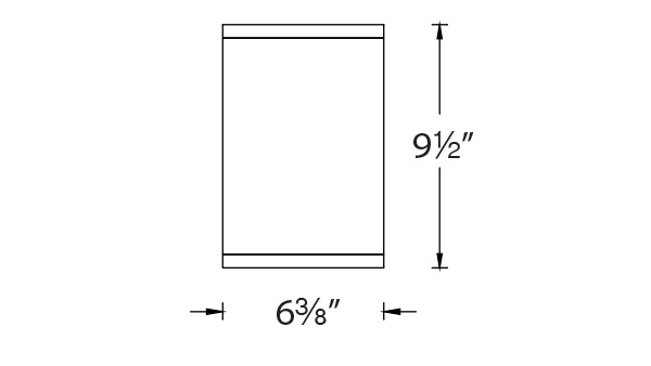 Tube Architectural 6" Ceiling Mount
