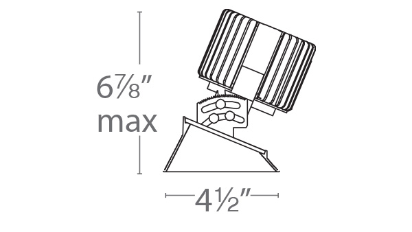 Volta 4.5″ Adjustable Trimless Round