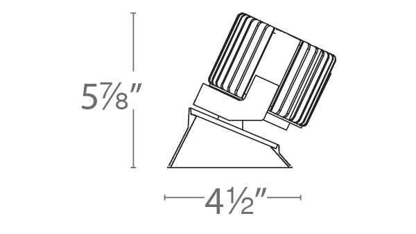 Volta 4.5″ Wall-Wash Trimless Square