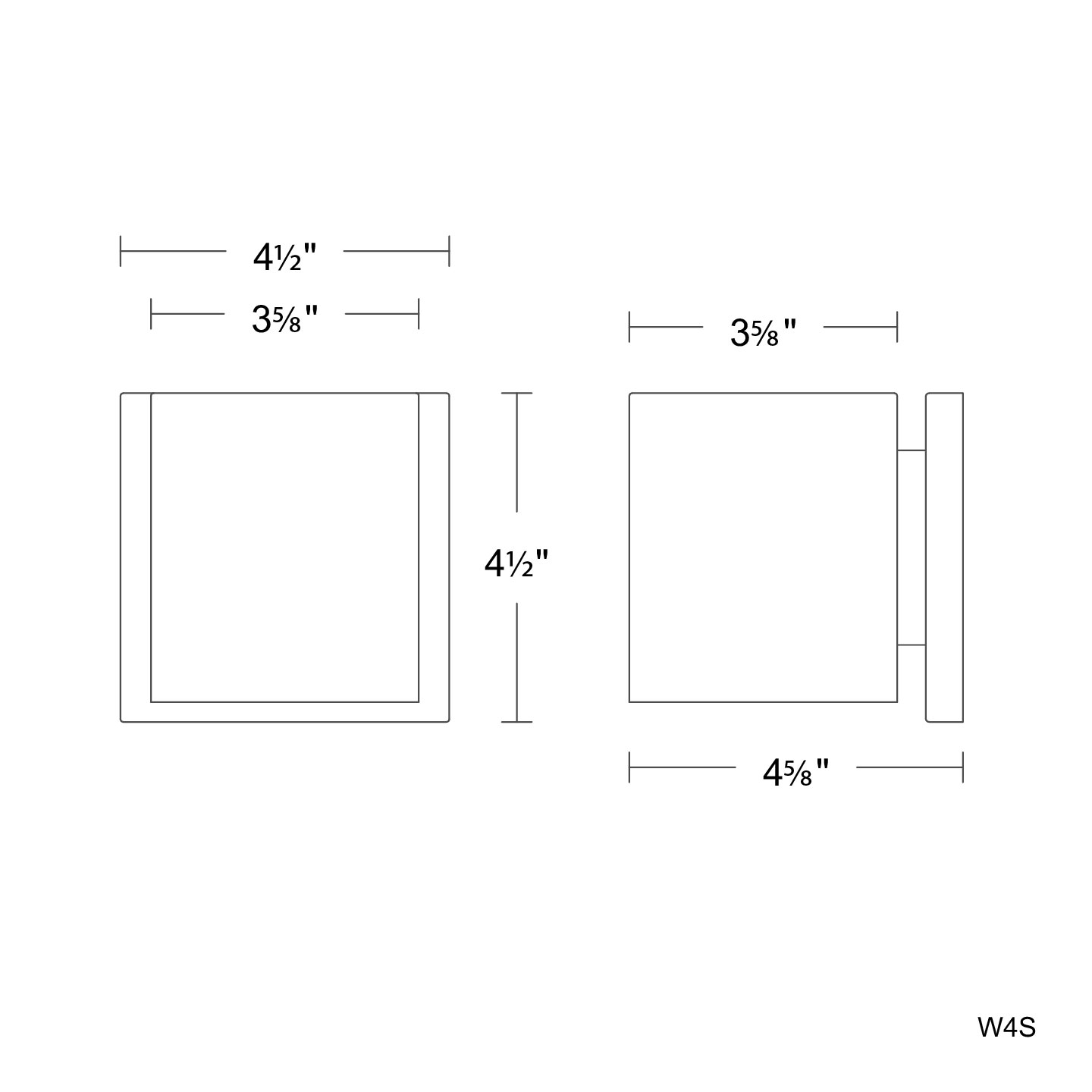 Zoron 5CCT Wall Mount - Square