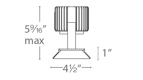 Volta 4.5″ Shallow Regressed Trimless Square