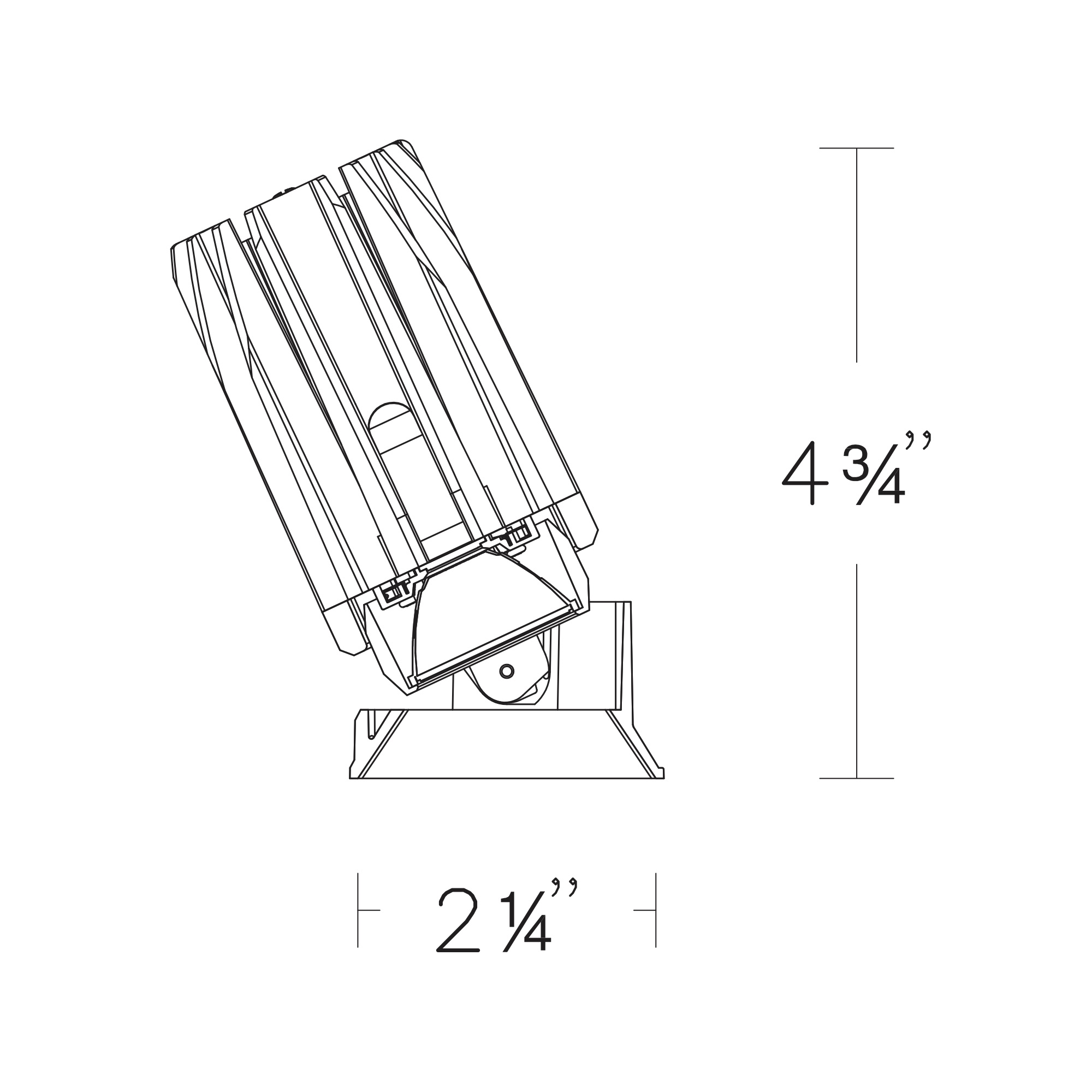 FQ 2″ Tunable White Adjustable Trimless Square