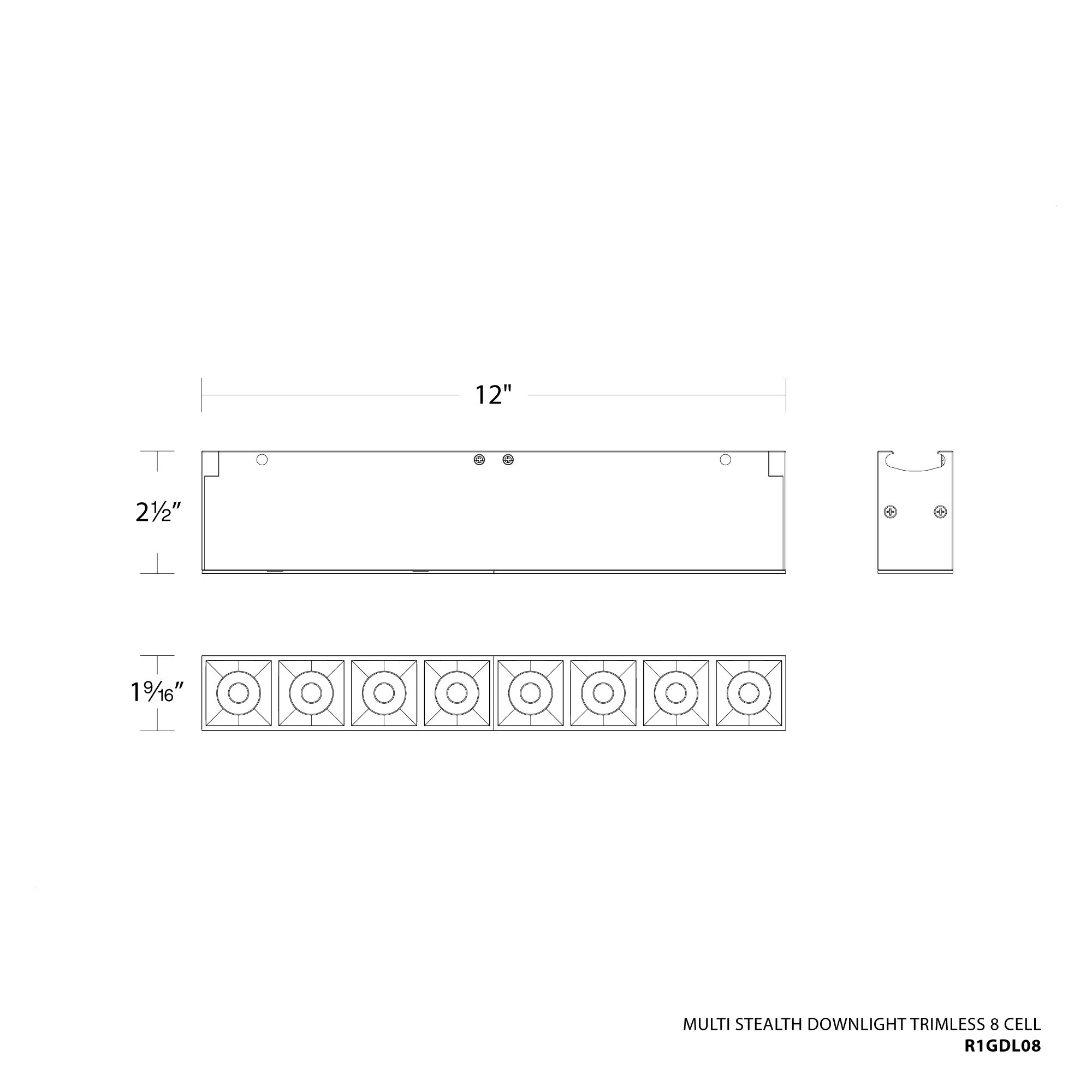 Multi Stealth Downlight Trimless