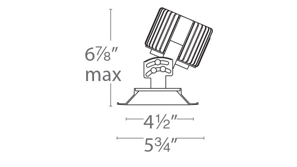 Volta 4.5″ Tunable White Adjustable Trim Square