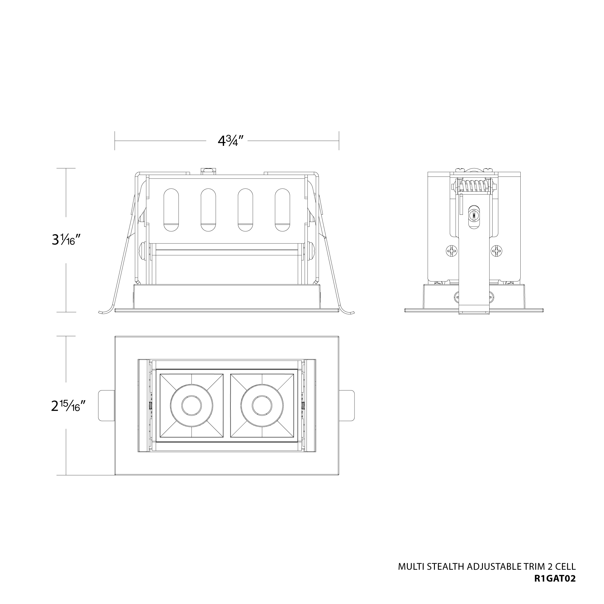 Multi Stealth Adjustable Trim