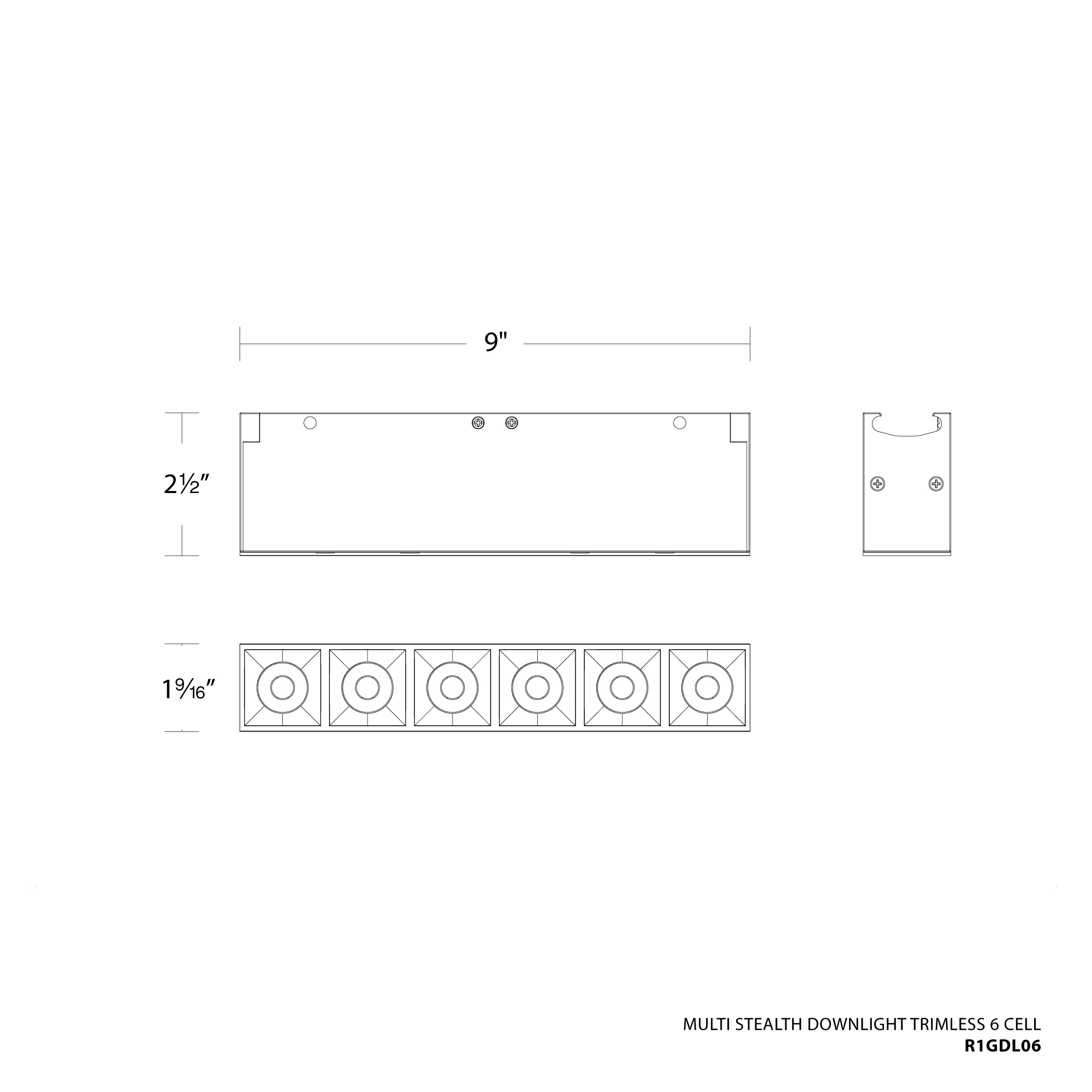 Multi Stealth Downlight Trimless